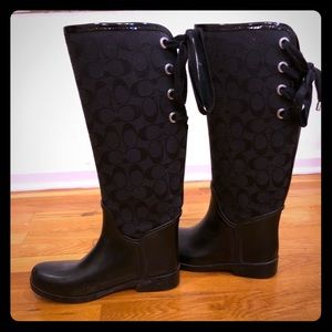 Coach rain boots